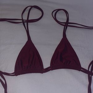 Dark red Wildaster bikini top